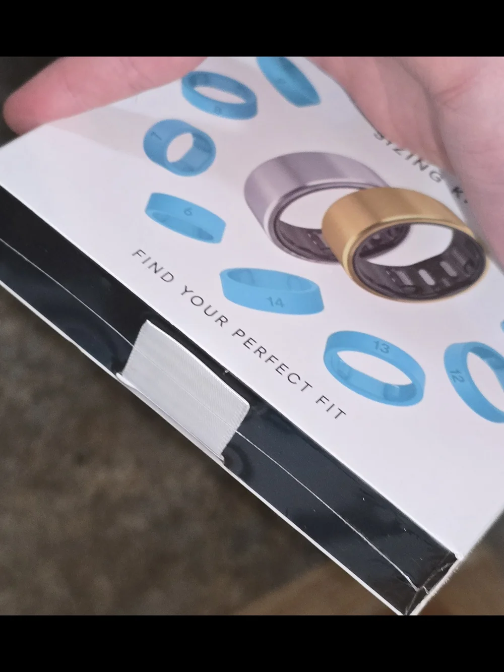 New QALO Ring Sizing Kit Set Ring Sizer, Sizes 6-14, Blue (Ring Not Included)